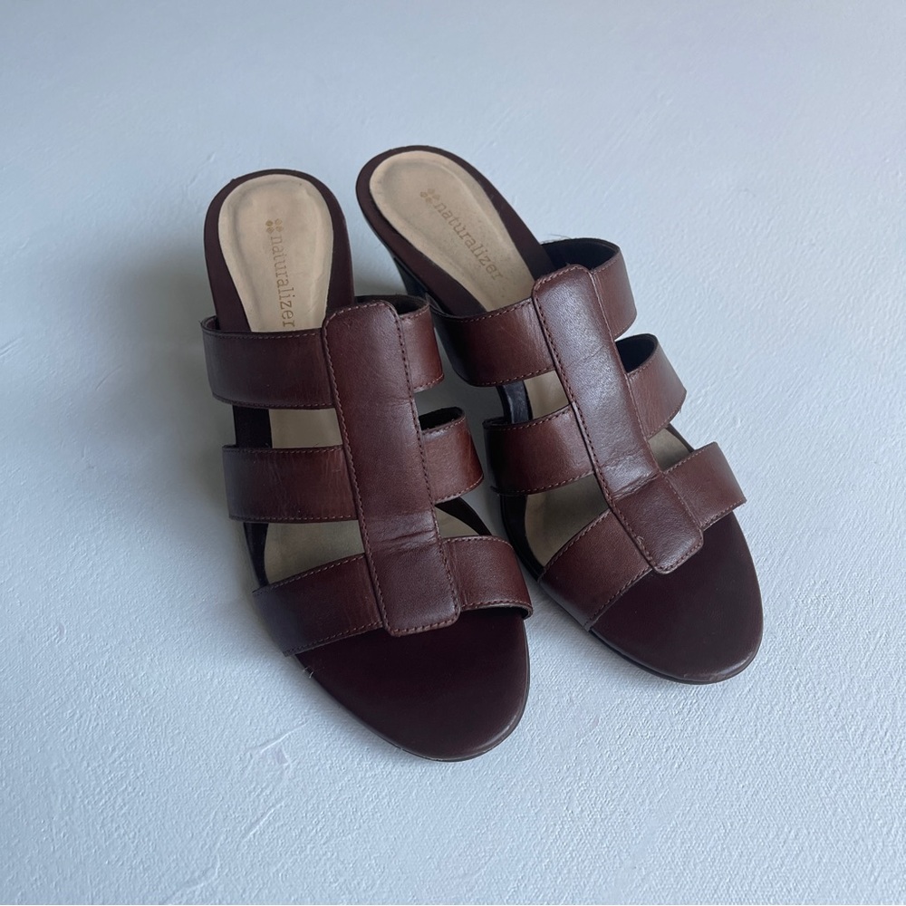 Vintage Heeled Open Toe Sandals